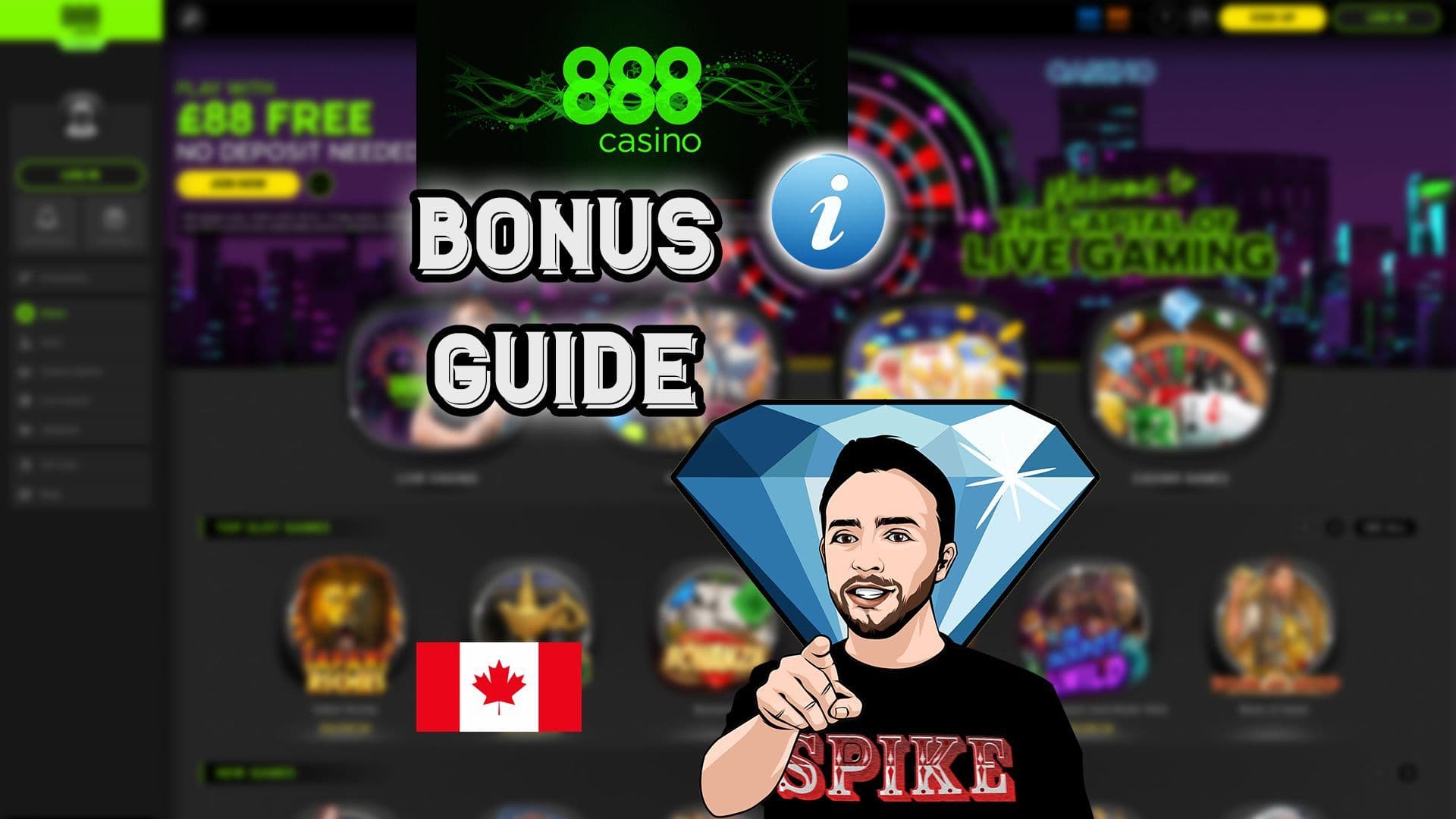 888 Casino Bonus Guide Canada Card
